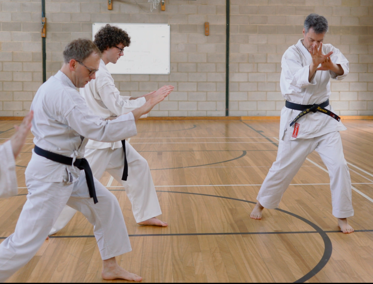 Beginner Karate Students